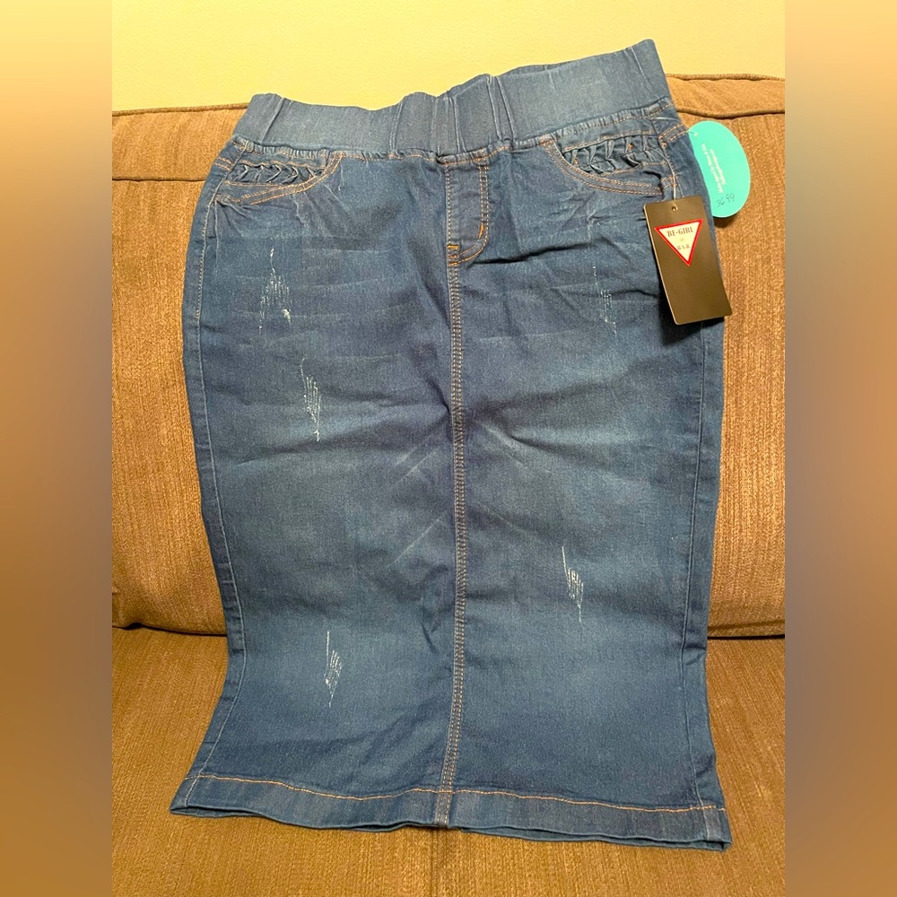 NEW Midi Jean Skirt (Medium)
